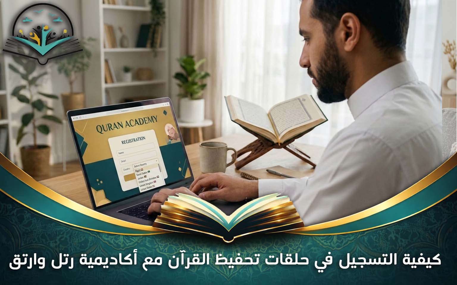 كيفية التسجيل في حلقات تحفيظ القرآن مع أكاديمية رتل وارتق